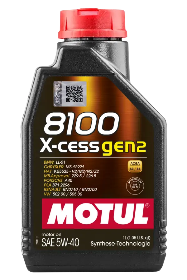 Motul 8100 X-Cess Gen2 5W-40, 1 Liter